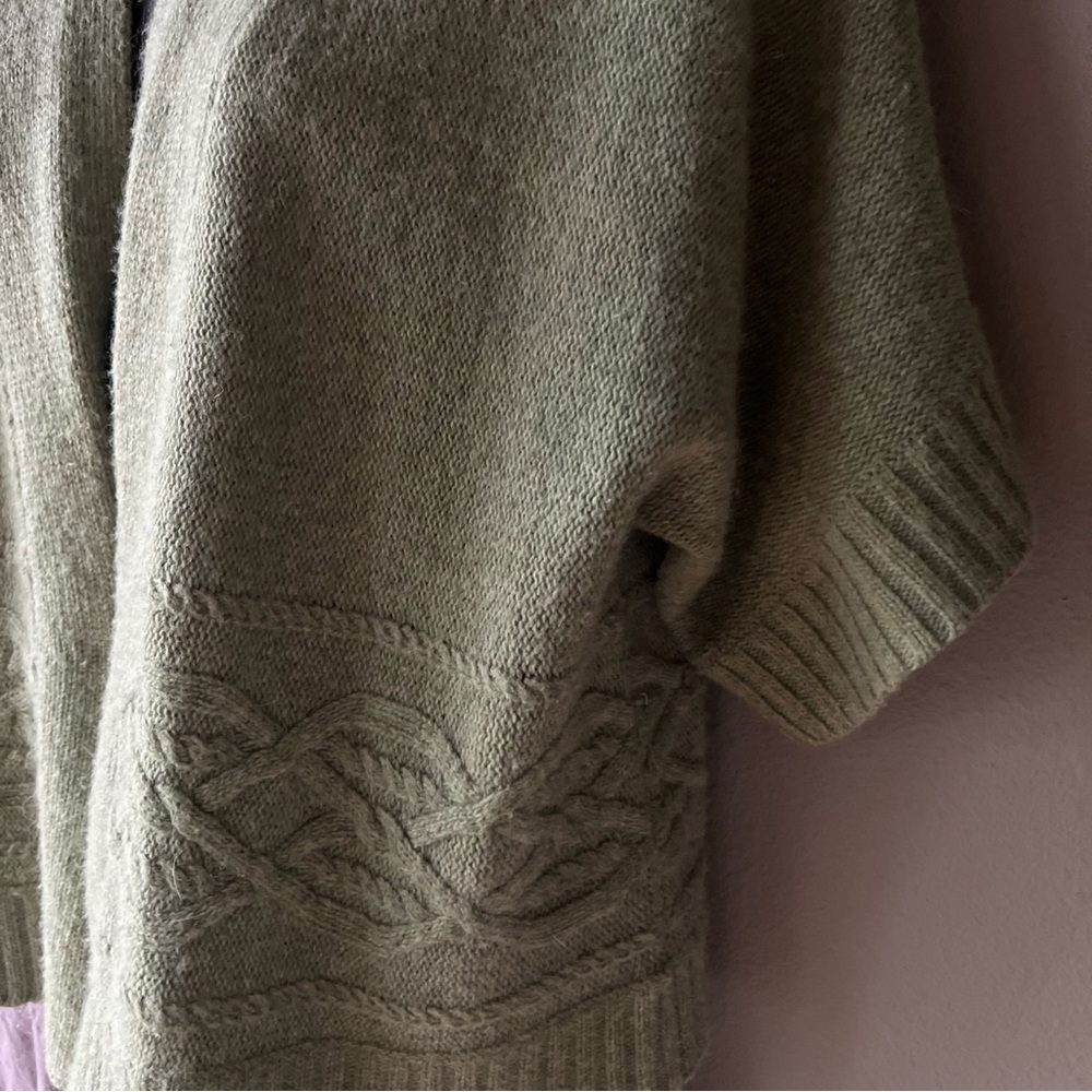 Fenn Wright Manson Green Open Cardigan Sweater XL Nylon/Angora/Wool Blend - Picture 5 of 11